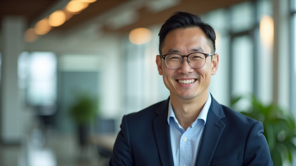 Portrait of certified financial planner, professional appearance, welcoming expression