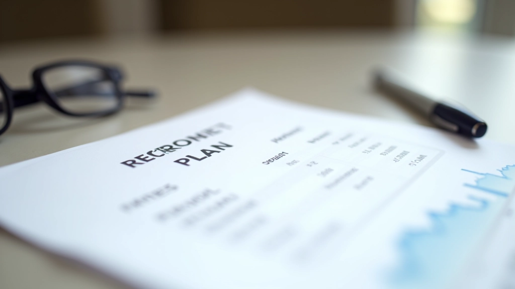 Retirement planning documents with MPF information and pension details spread on office desk